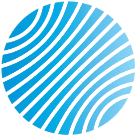 Blue circle decoration